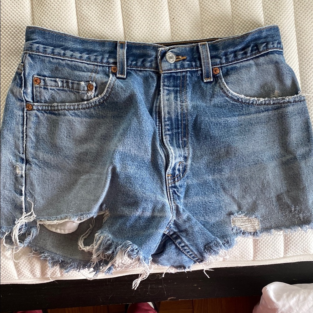 Distressed Denim Women's Shorts